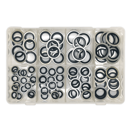 Sealey Bonded Seal (Dowty Seal) Assortment 88pc Metric Model No-. AB010DS
