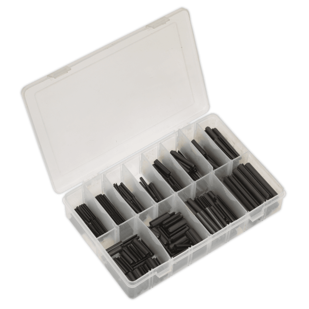 Sealey Spring Roll Pin Assortment 300pc Black Metric Model No-. AB007RP