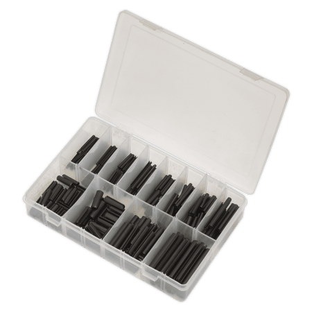 Sealey Spring Roll Pin Assortment 300pc Black Metric Model No-. AB007RP