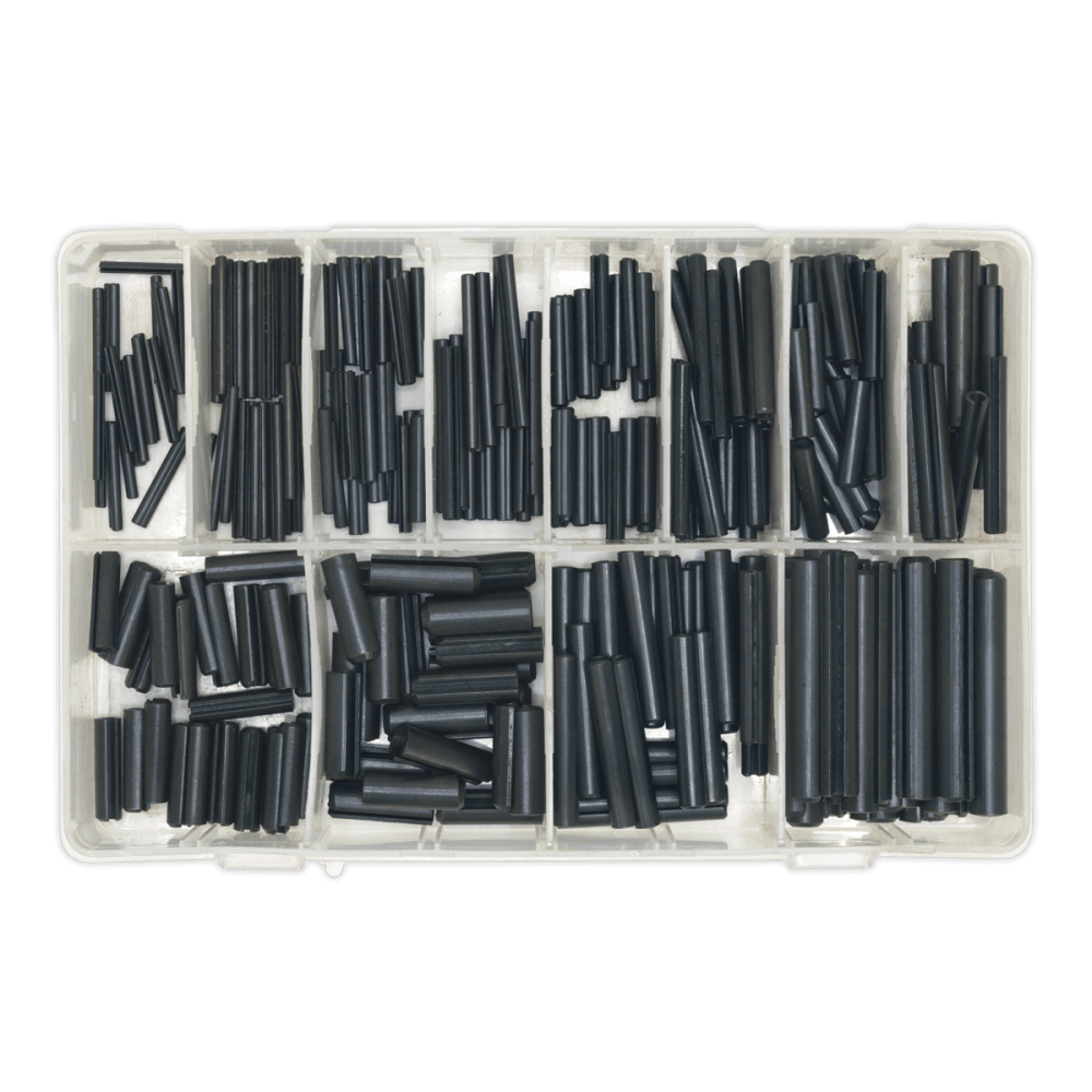 Sealey Spring Roll Pin Assortment 300pc Black Metric Model No-. AB007RP