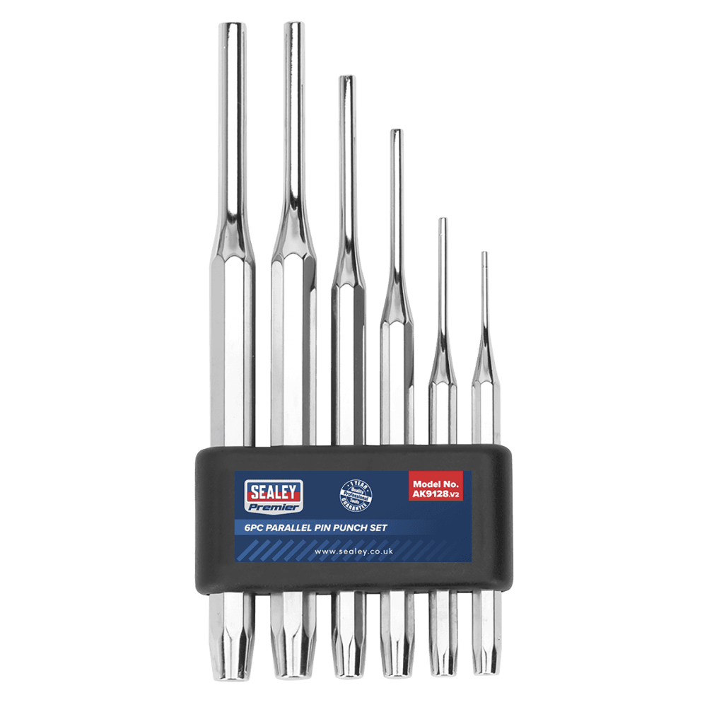 Sealey Parallel Pin Punch Set 6pc Model No-AK9128