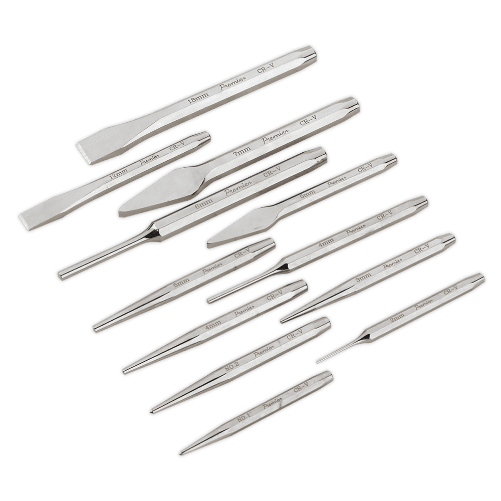 Sealey Punch & Chisel Set 12pc Model No-AK9129