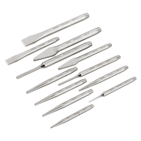Sealey Punch & Chisel Set 12pc Model No-AK9129