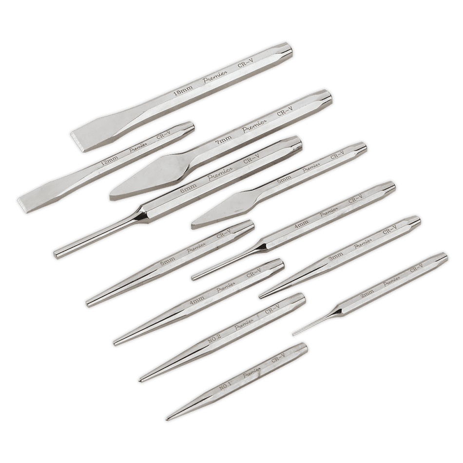 Sealey Punch & Chisel Set 12pc Model No-AK9129