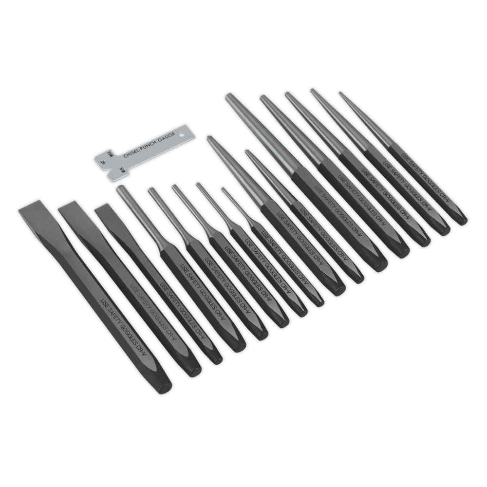 Sealey Punch & Chisel Set 16pc Model No-AK9216