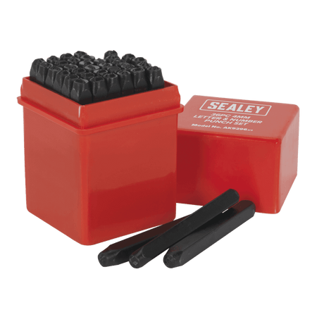 Sealey Letter & Number Punch Set 36pc Model No-AK9296