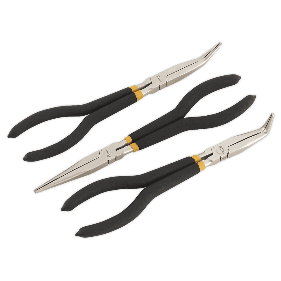 Sealey Needle Nose Pliers Set 3pc 280mm Ni-Fe Finish Model No-AK930