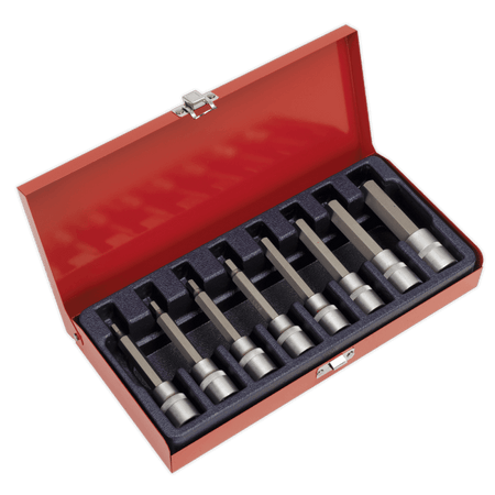 Sealey Hex Socket Bit Set 8pc 1/2"Sq Drive Metric Model No-AK9310