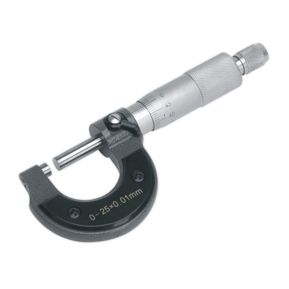 Sealey External Micrometer 0-25mm Model No-AK9630M