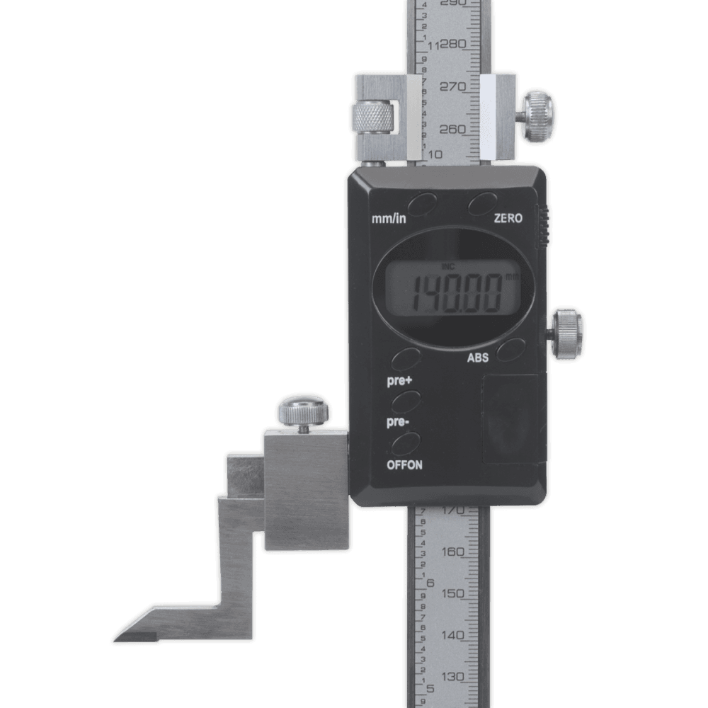 Sealey Digital Height Gauge 0-300mm/0-12" Model No-AK9636D