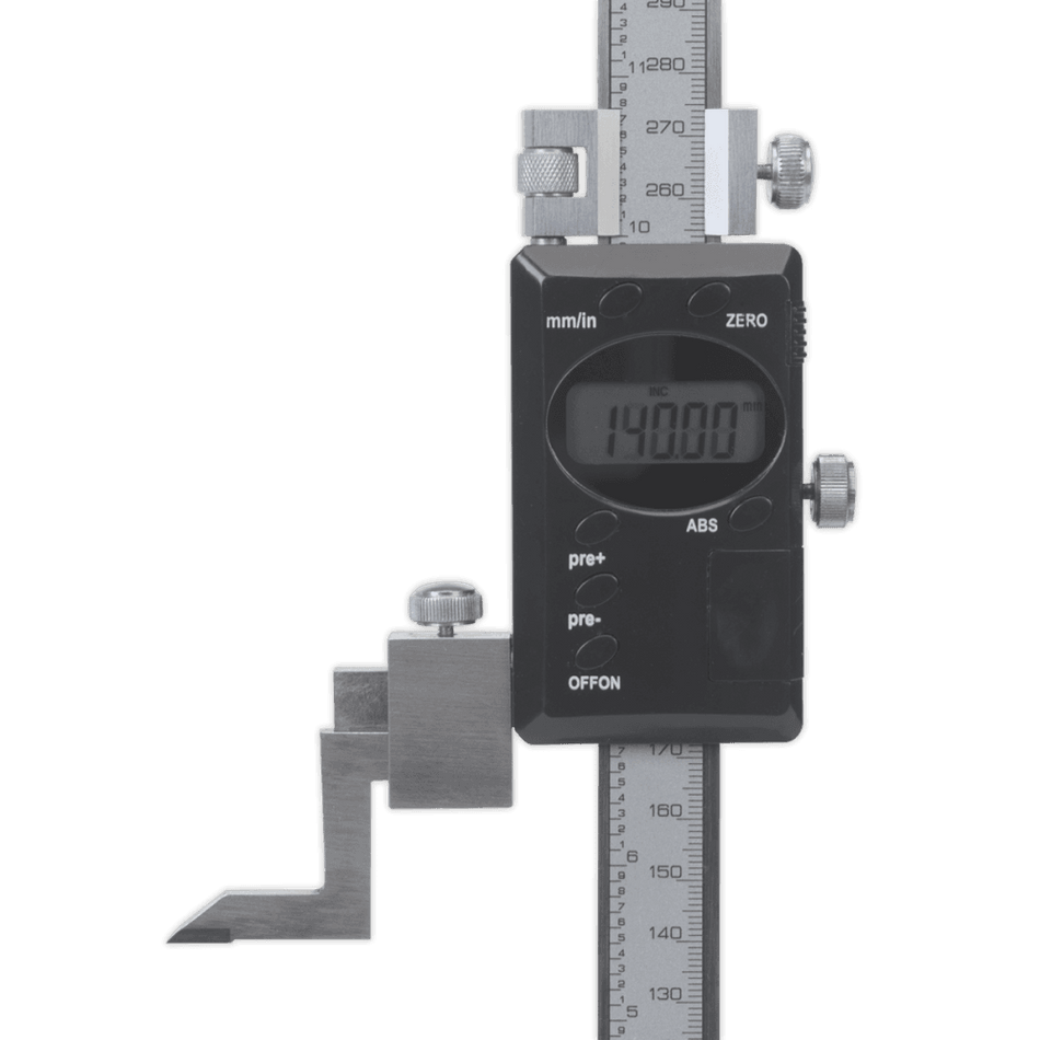Sealey Digital Height Gauge 0-300mm/0-12" Model No-AK9636D
