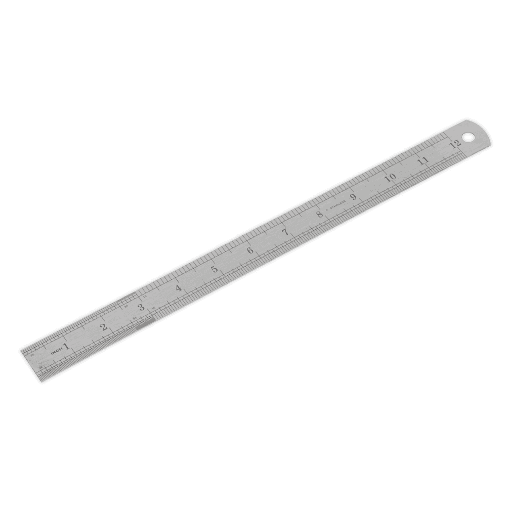 Sealey Steel Rule 300mm/12" Model No-AK9641
