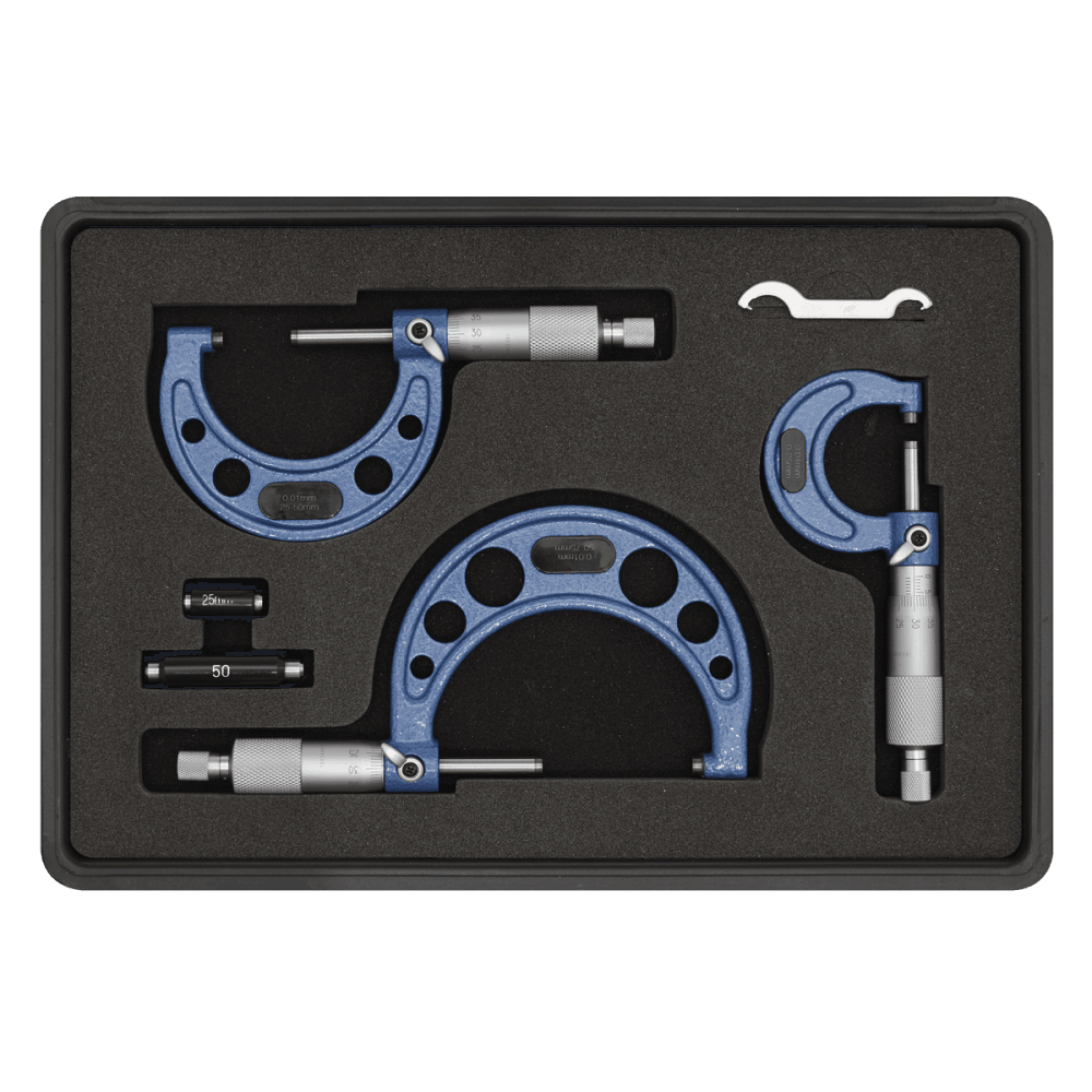 Sealey Micrometer Set 3pc Metric Model No-AK9651M