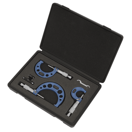 Sealey Micrometer Set 3pc Metric Model No-AK9651M