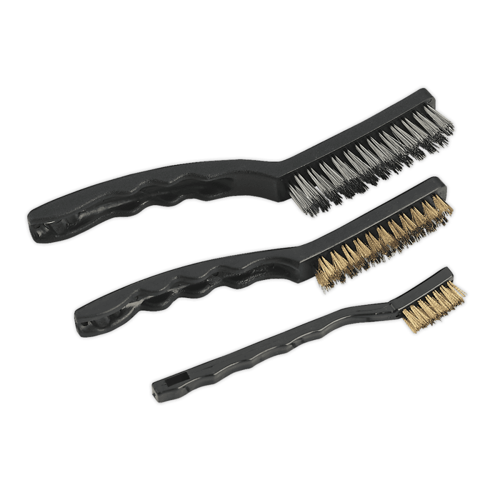 Sealey Wire Brush Set Auto Engineer's 3pc Model No-AK9801