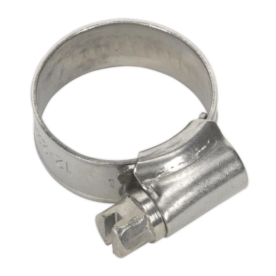 Sealey Hose Clip Stainless Steel 12-22mm Pack of 10 Model No-. SHCSS00