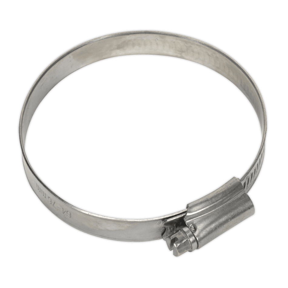 Sealey Hose Clip Stainless Steel 64-76mm Pack of 10 Model No-. SHCSS3