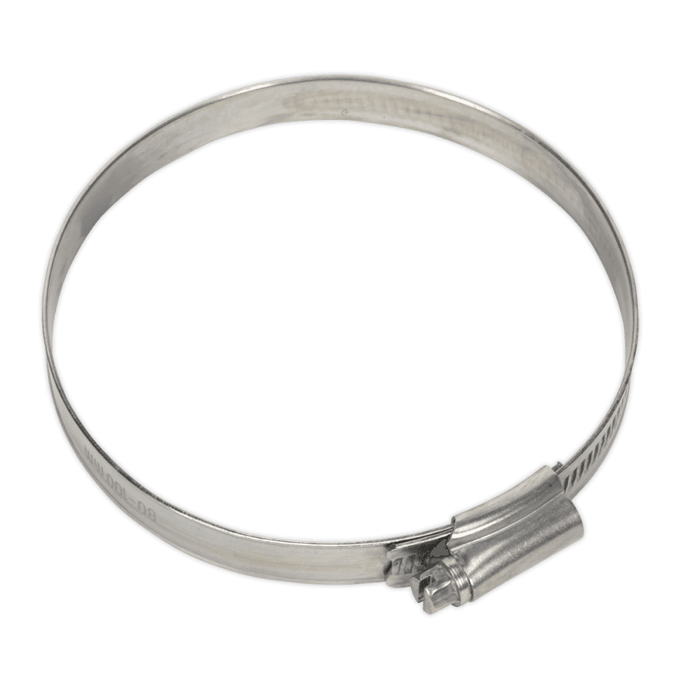 Sealey Hose Clip Stainless Steel 80-100mm Pack of 5 Model No-. SHCSS4