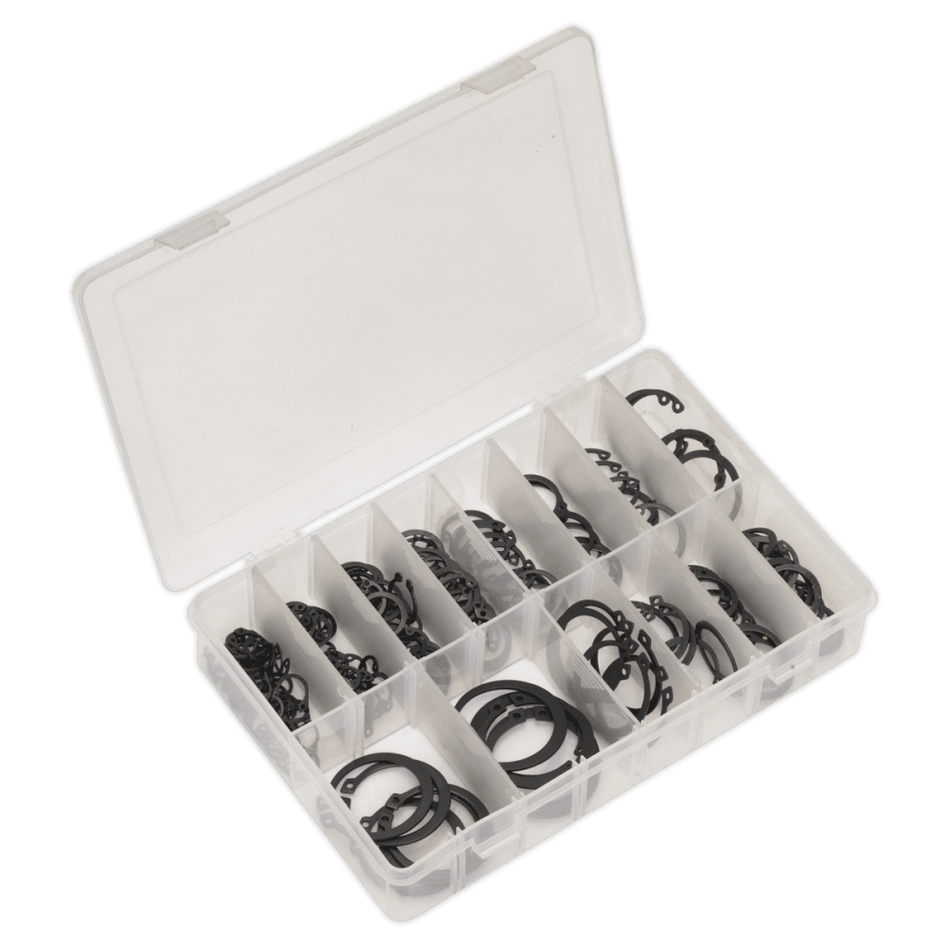 Sealey Circlip Assortment 200pc Internal & External Metric Model No-. AB017CC