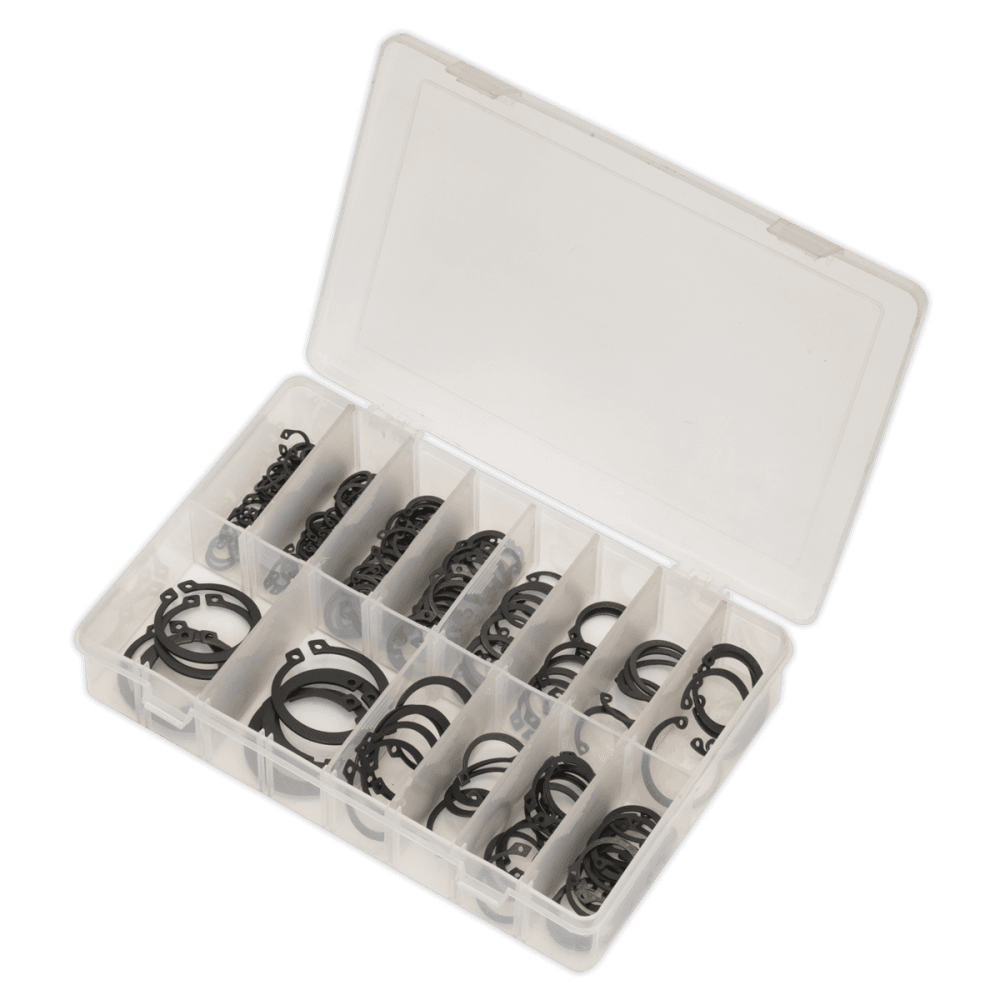 Sealey Circlip Assortment 200pc Internal & External Metric Model No-. AB017CC