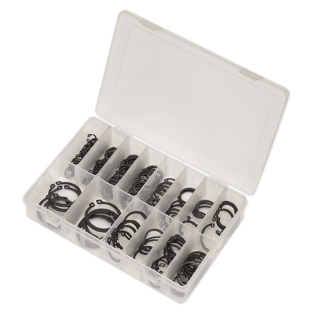 Sealey Circlip Assortment 200pc Internal & External Metric Model No-. AB017CC