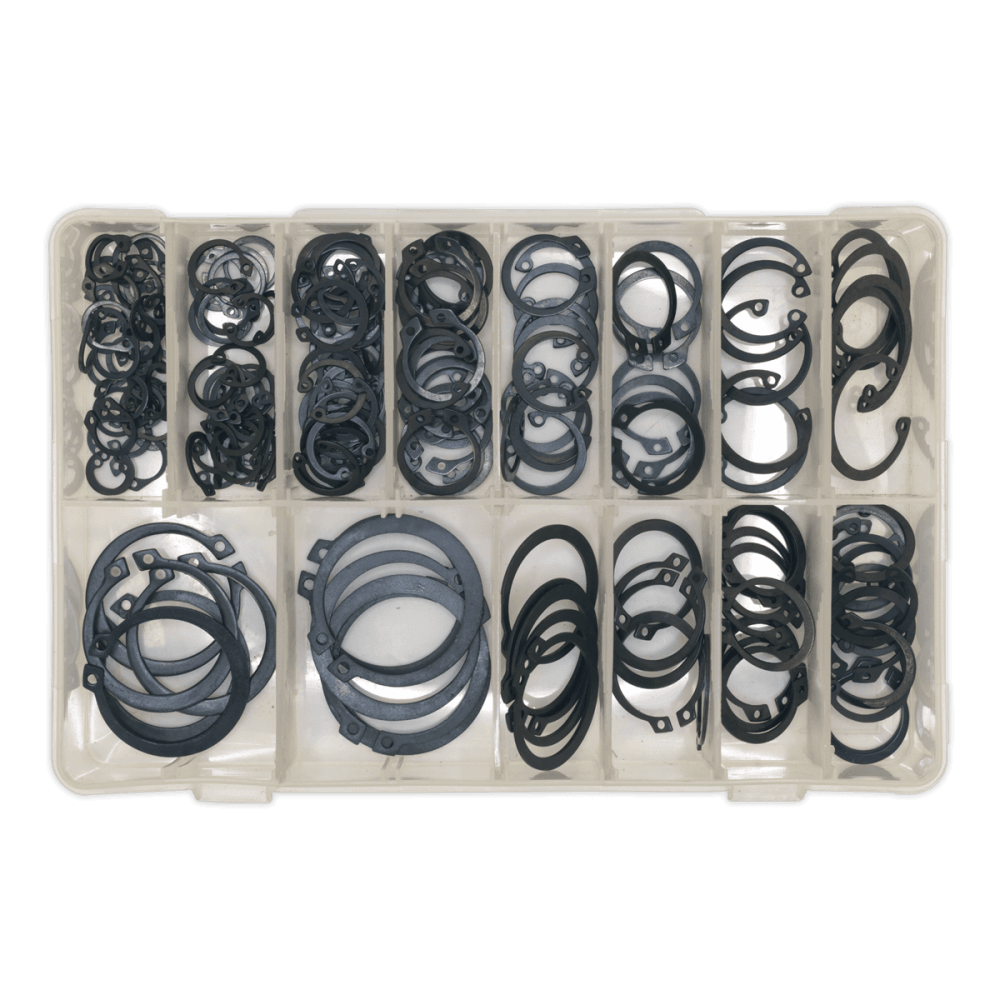 Sealey Circlip Assortment 200pc Internal & External Metric Model No-. AB017CC