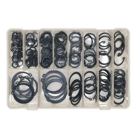 Sealey Circlip Assortment 200pc Internal & External Metric Model No-. AB017CC