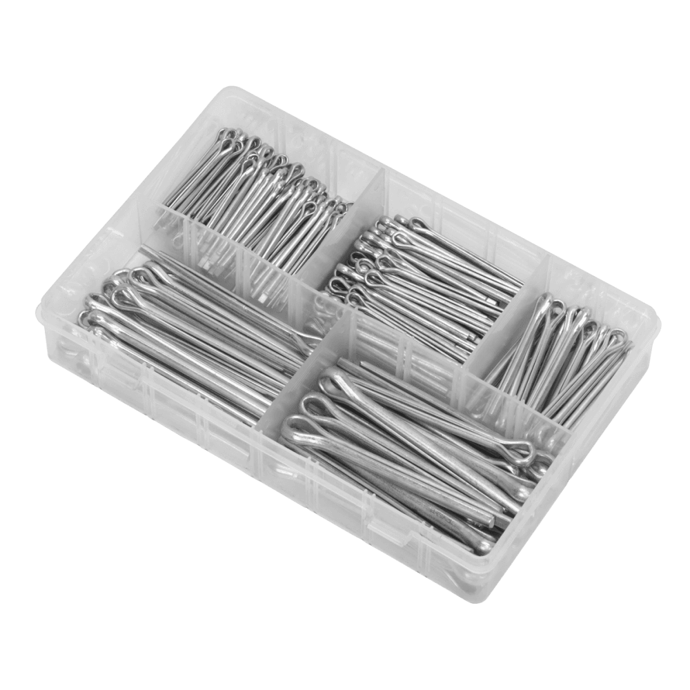 Sealey Split Pin Assortment 230pc Large Sizes Imperial & Metric Model No-. AB003SP