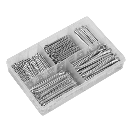 Sealey Split Pin Assortment 230pc Large Sizes Imperial & Metric Model No-. AB003SP