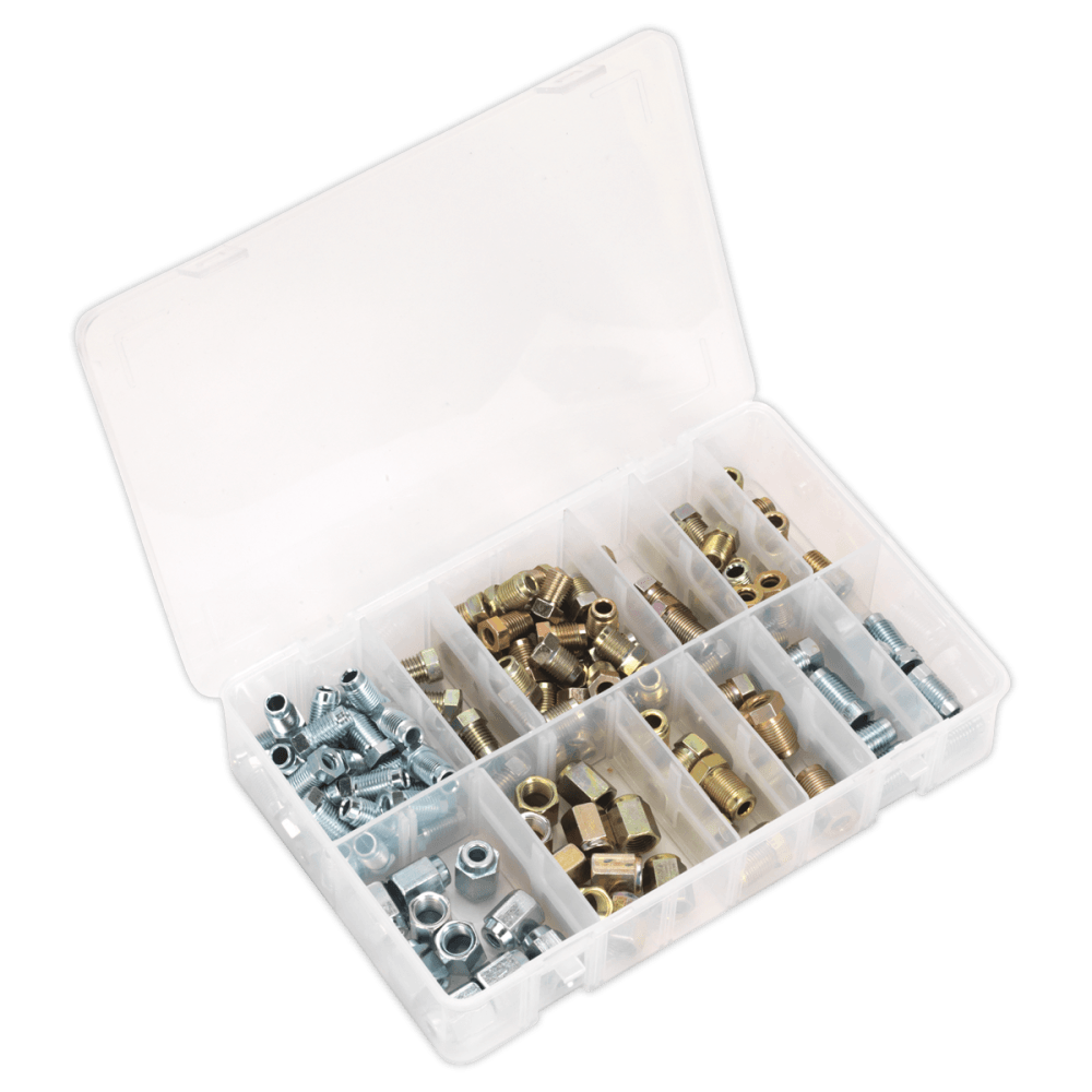 Brake Pipe Nut Assortment 200pc - Metric & Imperial : Model No.AB068BPN