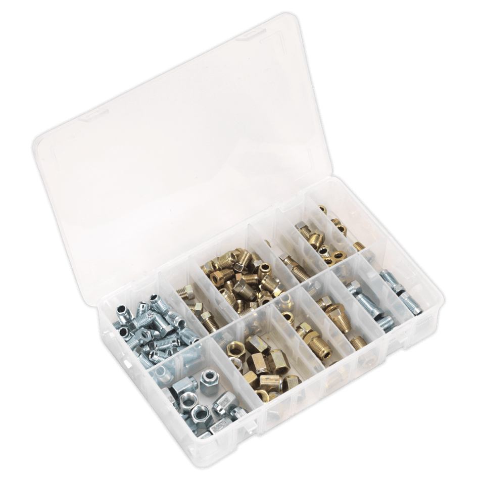 Brake Pipe Nut Assortment 200pc - Metric & Imperial : Model No.AB068BPN