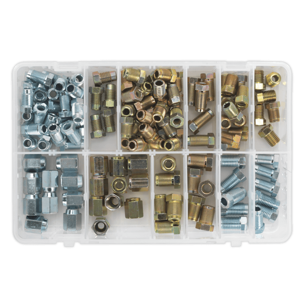 Brake Pipe Nut Assortment 200pc - Metric & Imperial : Model No.AB068BPN