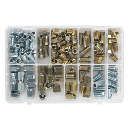 Brake Pipe Nut Assortment 200pc - Metric & Imperial : Model No.AB068BPN