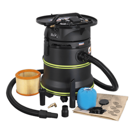 Vacuum Cleaner Industrial Dust-Free Wet & Dry 35ltr 2000W/230V Plastic Drum M Class Filtration Self-Clean Filter & Auto Start : Model No.DFS35M