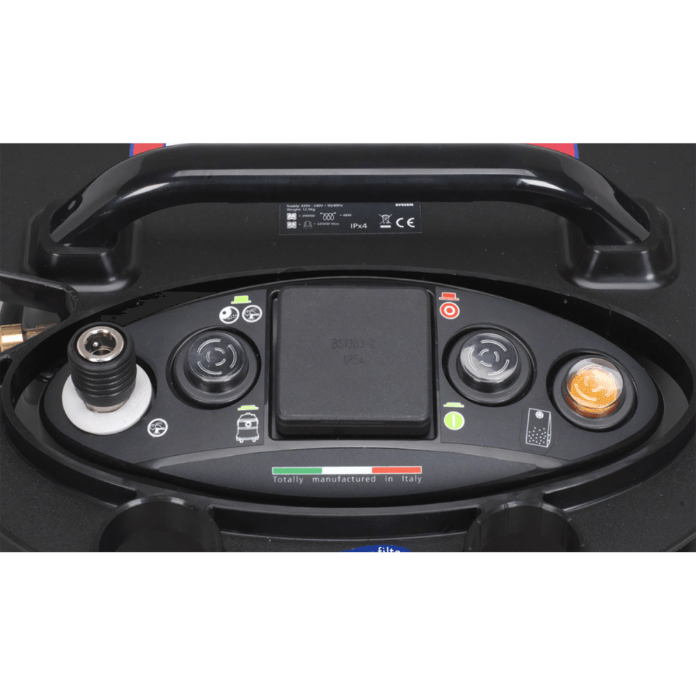 Vacuum Cleaner Industrial Dust-Free Wet & Dry 35ltr 2000W/230V Plastic Drum M Class Filtration Self-Clean Filter & Auto Start : Model No.DFS35M