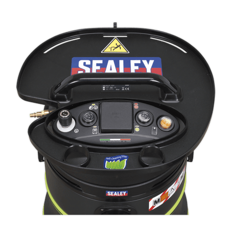 Vacuum Cleaner Industrial Dust-Free Wet & Dry 35ltr 2000W/230V Plastic Drum M Class Filtration Self-Clean Filter & Auto Start : Model No.DFS35M