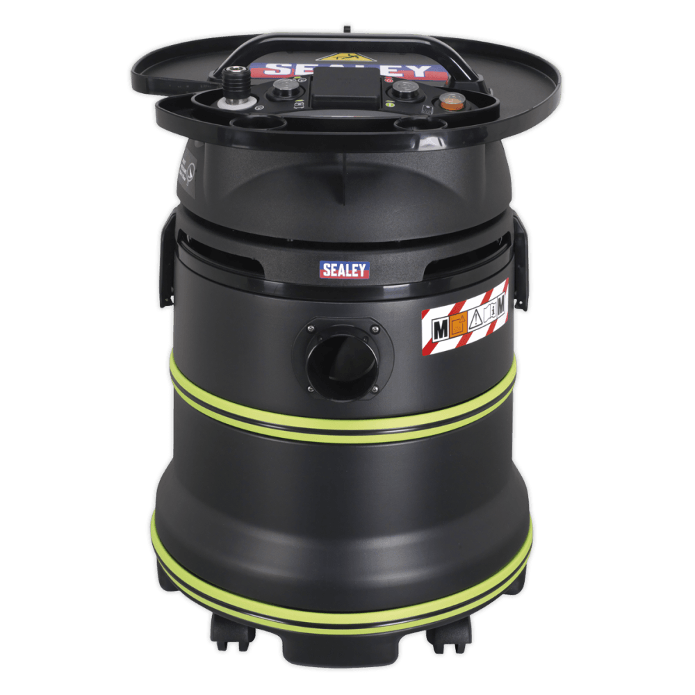Vacuum Cleaner Industrial Dust-Free Wet & Dry 35ltr 2000W/230V Plastic Drum M Class Filtration Self-Clean Filter & Auto Start : Model No.DFS35M