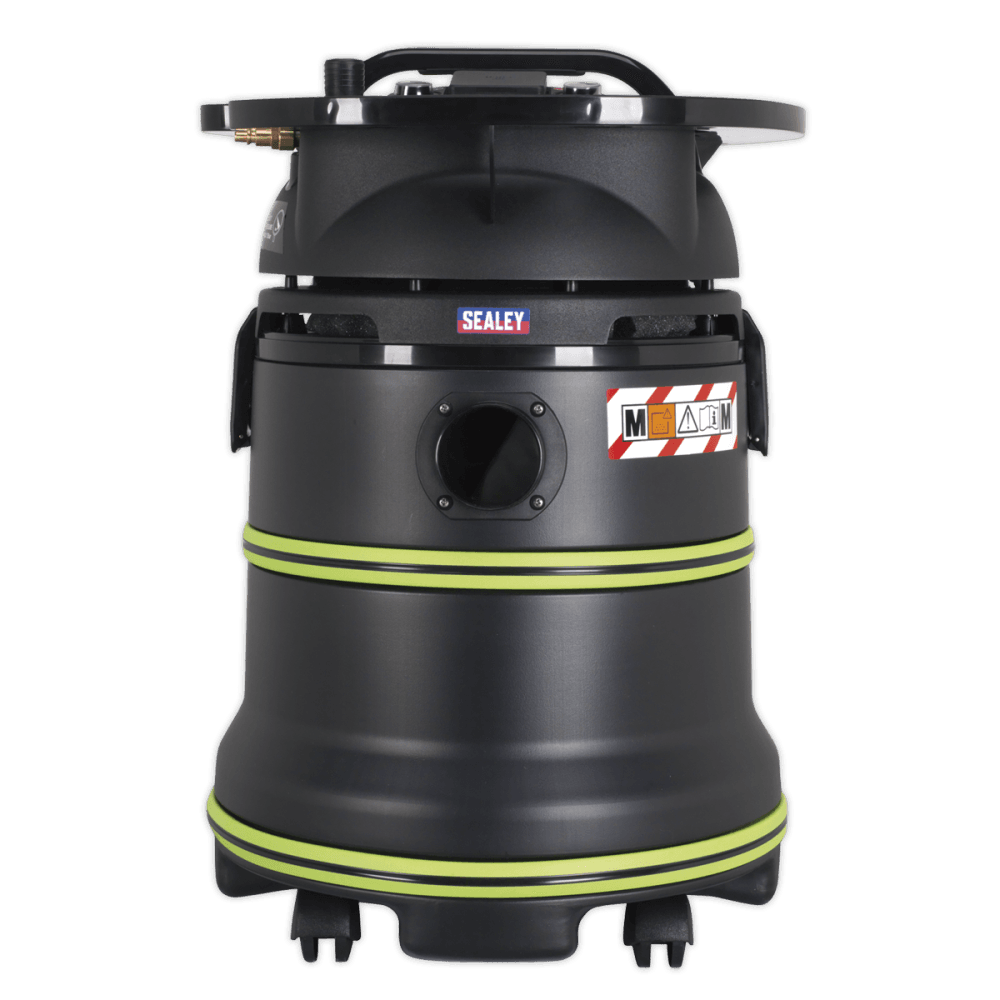 Vacuum Cleaner Industrial Dust-Free Wet & Dry 35ltr 2000W/230V Plastic Drum M Class Filtration Self-Clean Filter & Auto Start : Model No.DFS35M