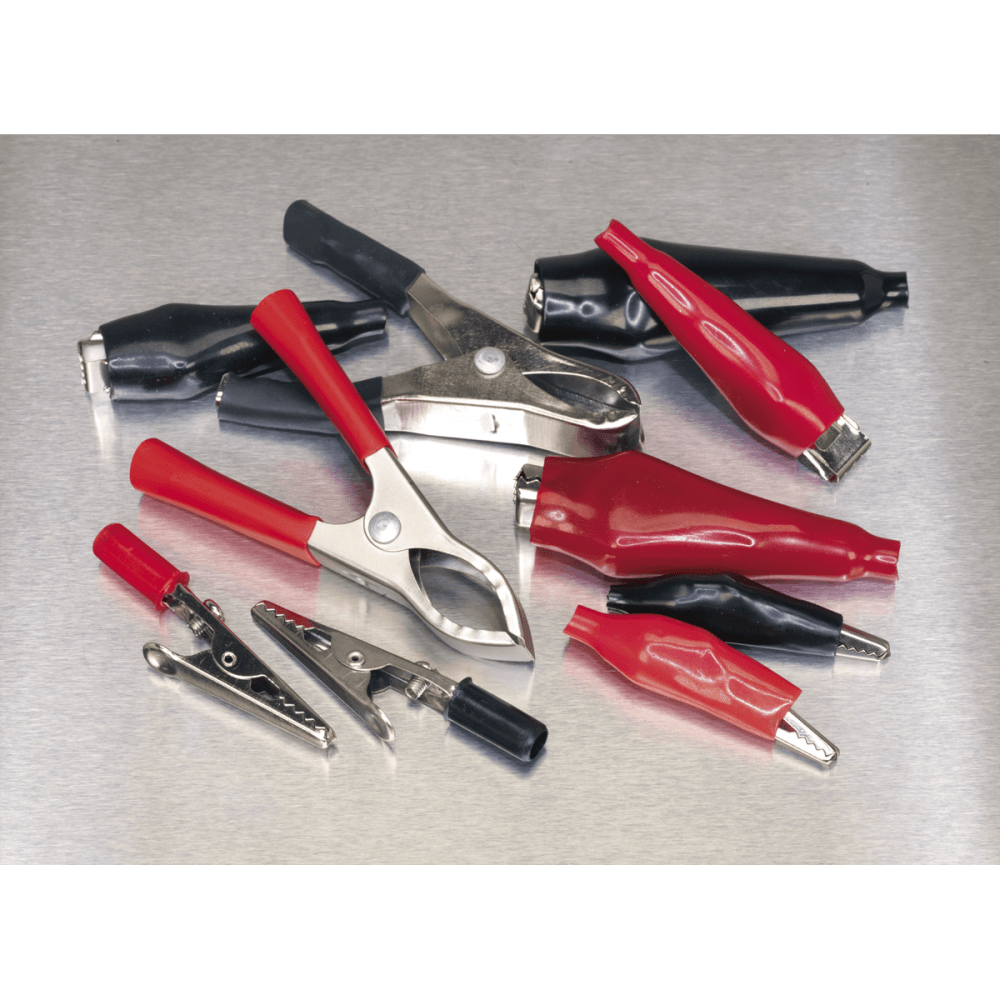 Crocodile Clip Assortment 60pc Red & Black : Model No.AB023CA