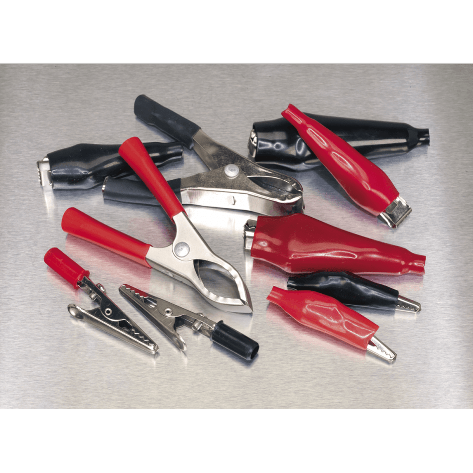 Crocodile Clip Assortment 60pc Red & Black : Model No.AB023CA