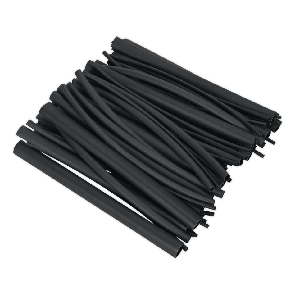 Heat Shrink Tubing Assortment 72pc Black Adhesive Lined 200mm : Model No.HSTAL72B