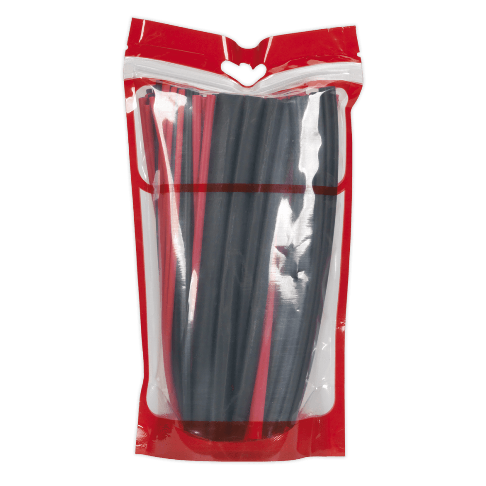 Adhesive Lined Heat Shrink Tubing Assortment 200mm 72pc - Black & Red : Model No.HSTAL72BR
