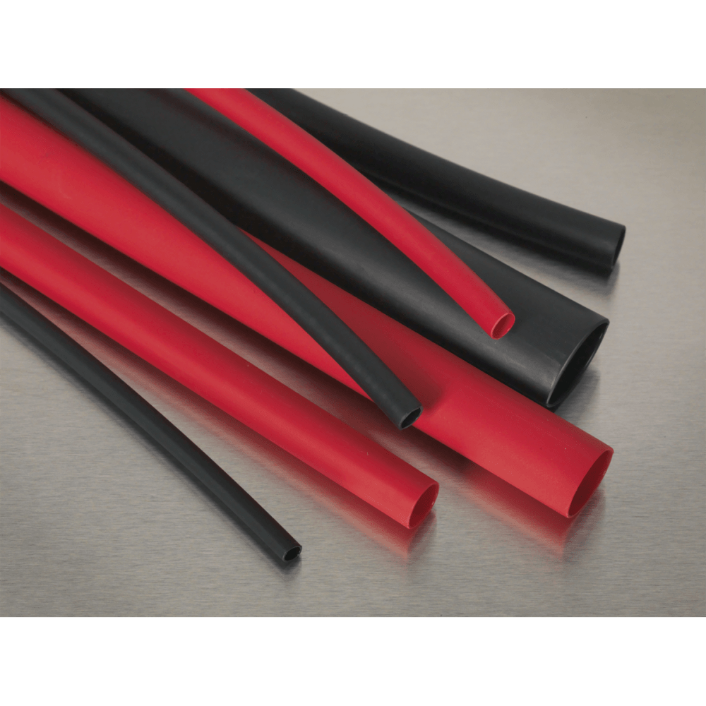 Adhesive Lined Heat Shrink Tubing Assortment 200mm 72pc - Black & Red : Model No.HSTAL72BR
