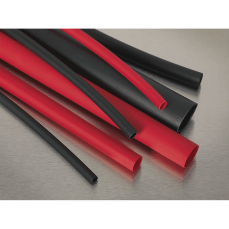 Adhesive Lined Heat Shrink Tubing Assortment 200mm 72pc - Black & Red : Model No.HSTAL72BR