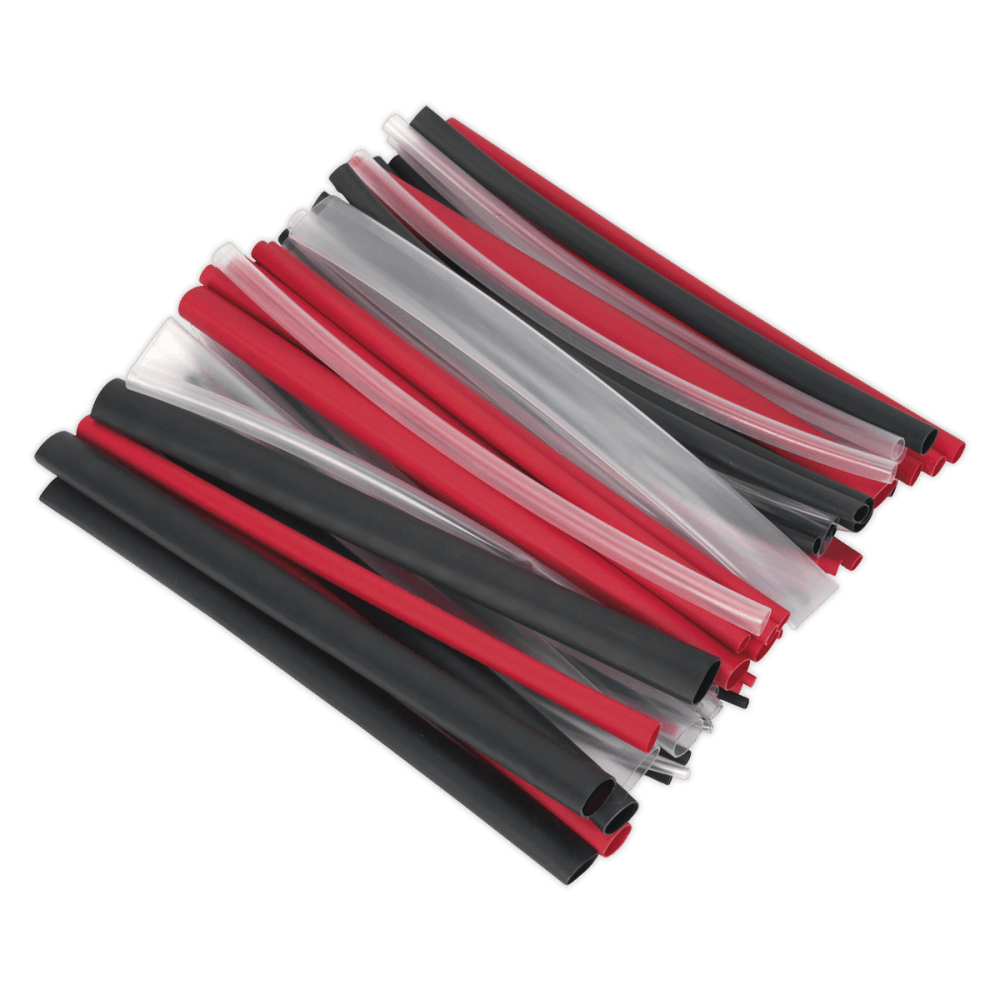 Adhesive Lined Heat Shrink Tubing Assortment 200mm 72pc - Mixed Colours : Model No.HSTAL72MC