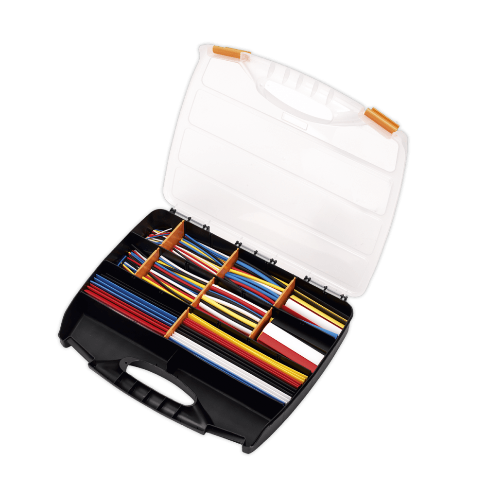 Heat Shrink Tubing Assortment 50, 100, 150 & 200mm 590pc - Mixed Colours : Model No.HST590MC