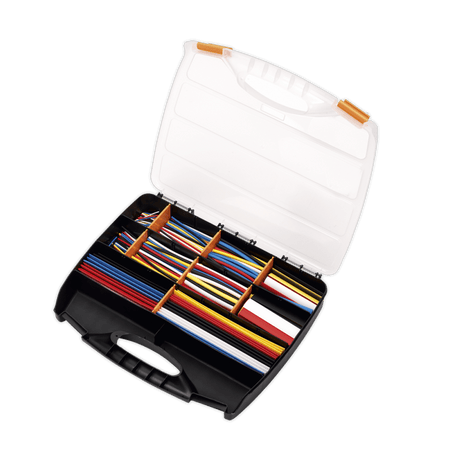 Heat Shrink Tubing Assortment 50, 100, 150 & 200mm 590pc - Mixed Colours : Model No.HST590MC