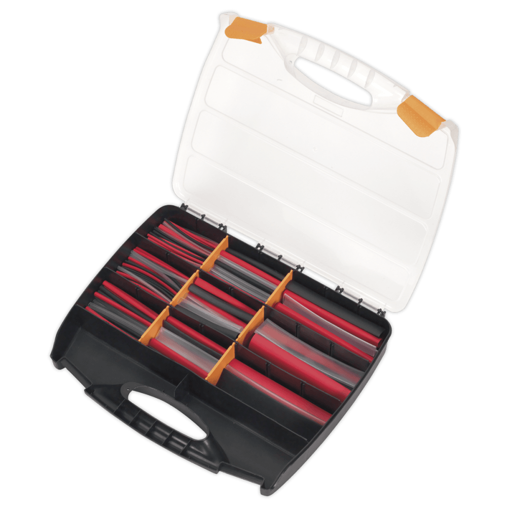 Heat Shrink Tubing Assortment 261pc Mixed Colours Adhesive Lined 100 & 150mm : Model No.HSTAL261MC