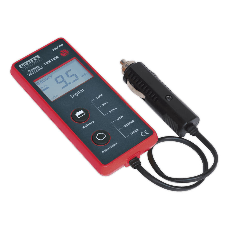 Battery & Alternator Tester 12V - LCD Screen : Model No.AK500