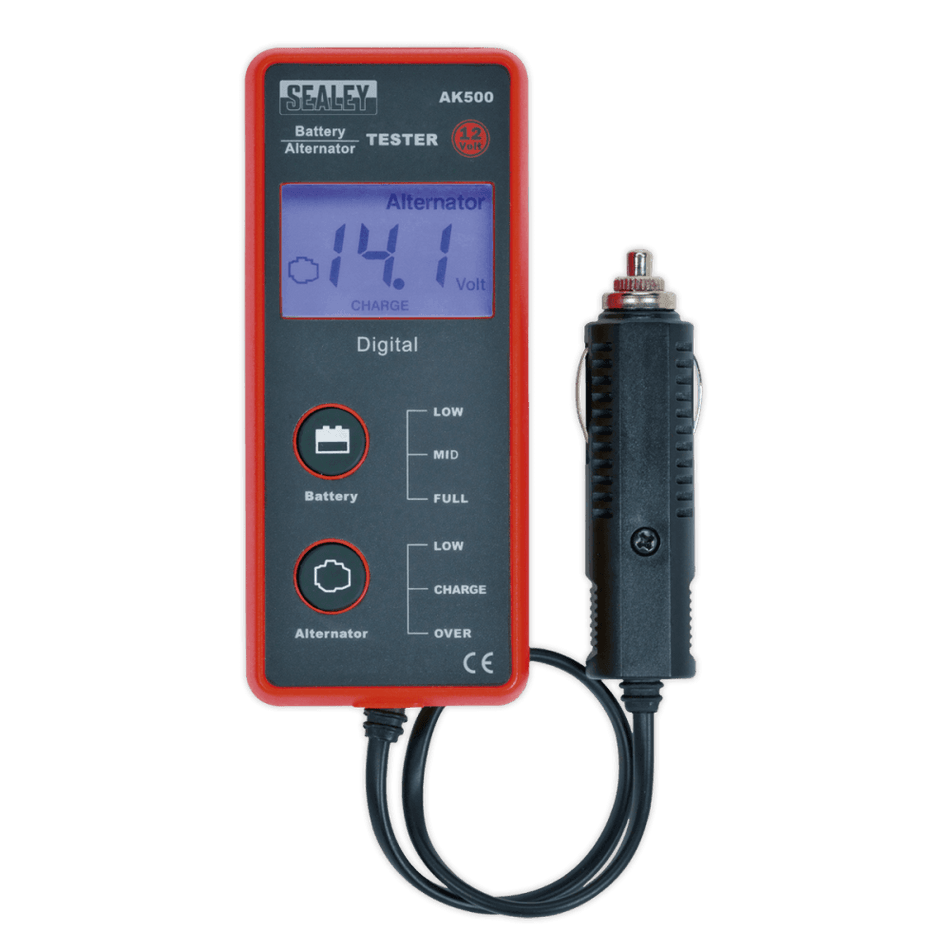 Battery & Alternator Tester 12V - LCD Screen : Model No.AK500